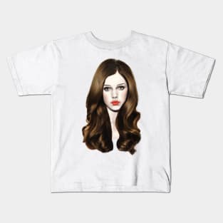 girl with the brown silk hair Kids T-Shirt